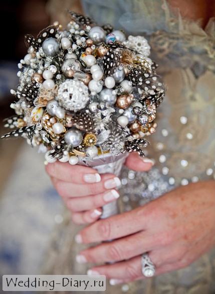 Хэнд-мейд свадебный букет